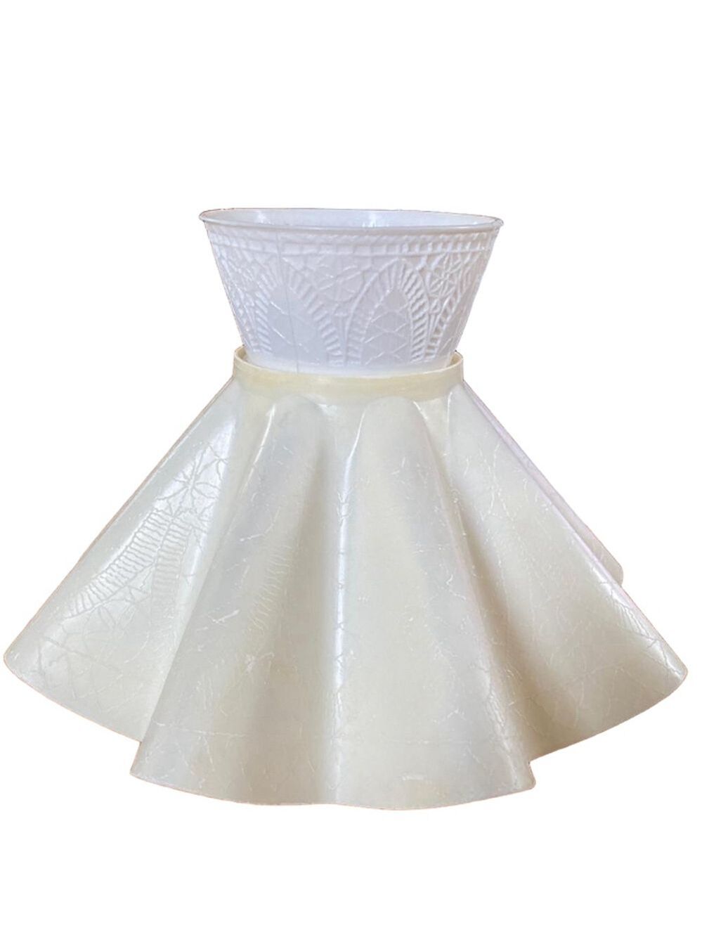Vintage Plastic White Unbranded Lamp Shade
